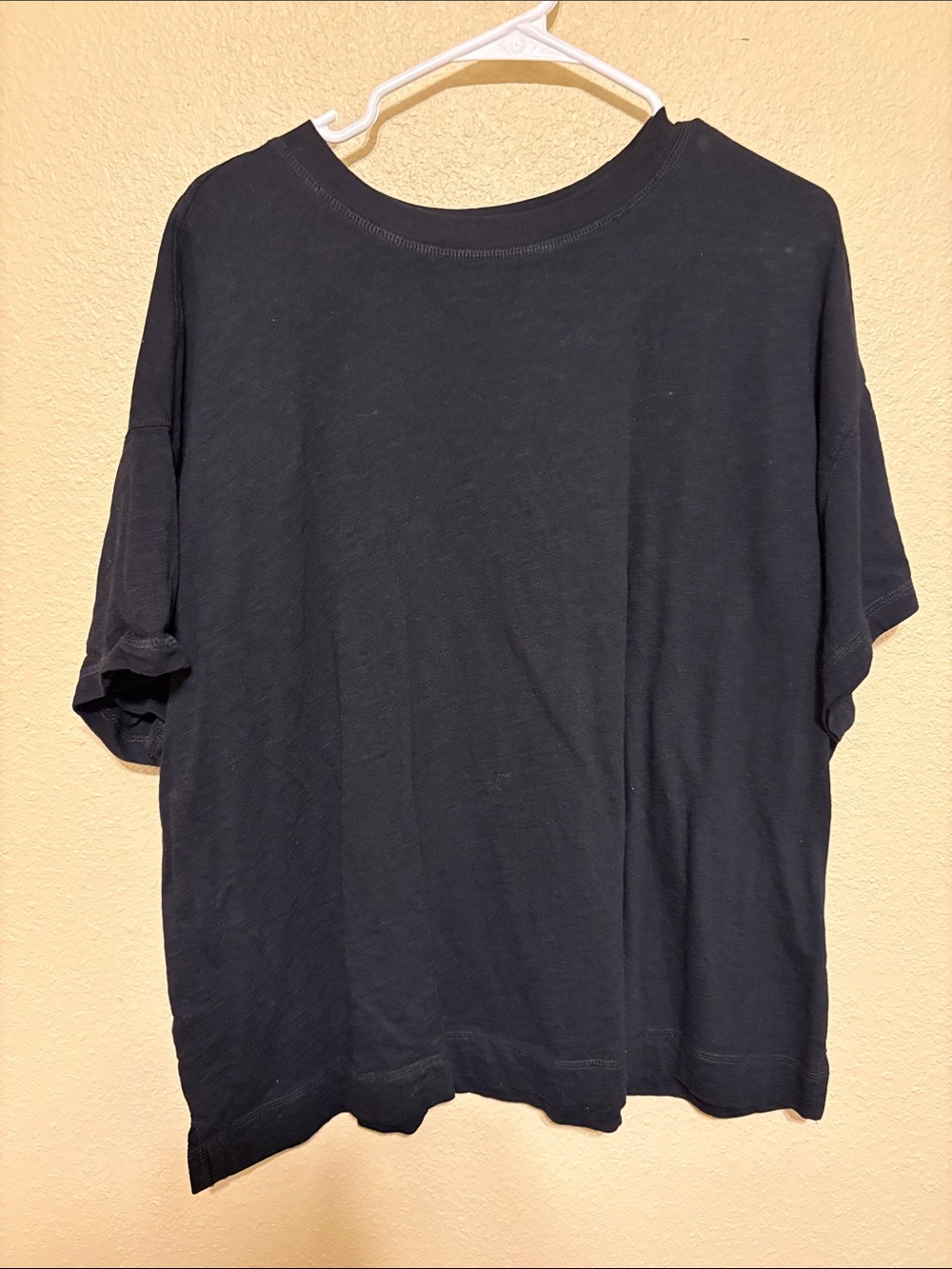 Women's Classic Black Crewneck Shirt - Casual Everyday Tee